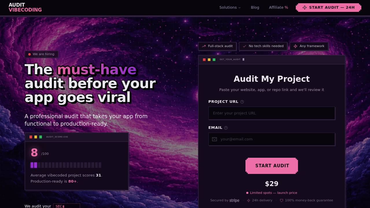 Preview of Vibecoding Audit | Find What AI Missed | audit—vibecoding