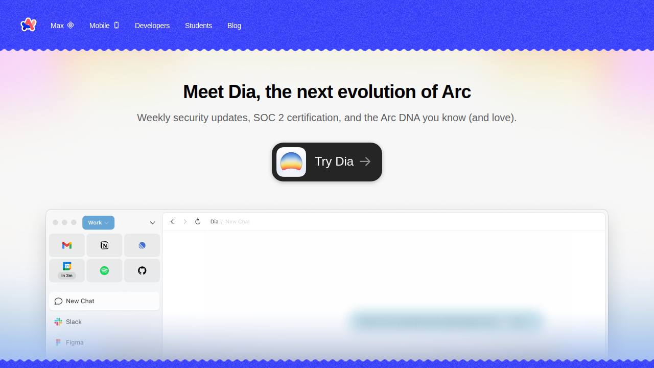 Preview of Arc from The Browser Company